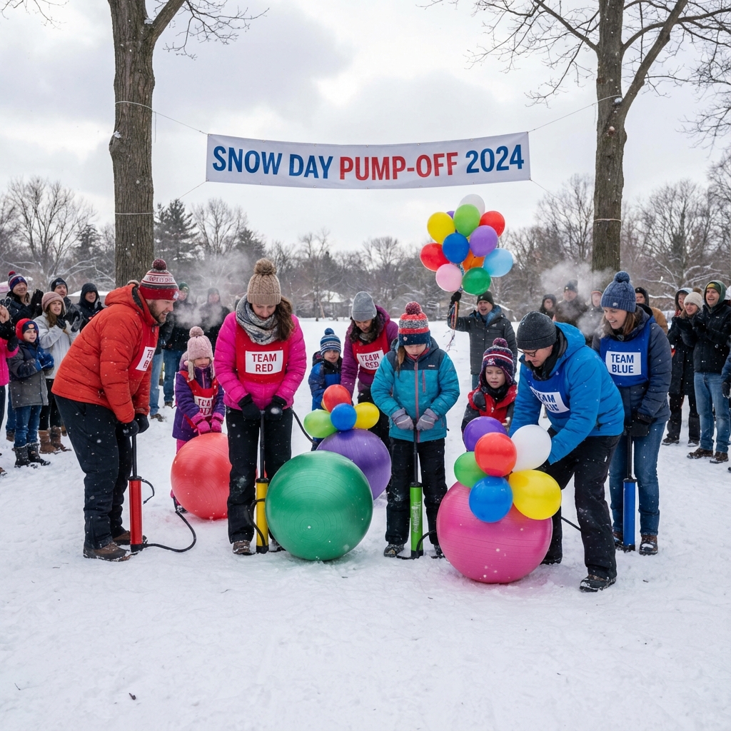 Накачивание мячей на скорость